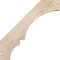 Ekena Millwork 3 1/2"W x 16"D x 16"H Balboa Smooth Knee Brace, Douglas Fir BRC04X16X16BOA00SDF - alternate 4